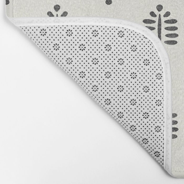 block print palm  Bath Mat Gallery Image 2