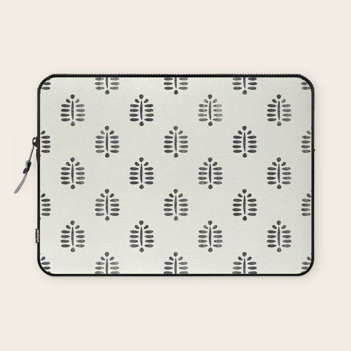 block print palm  Laptop Sleeve Gallery Image 1