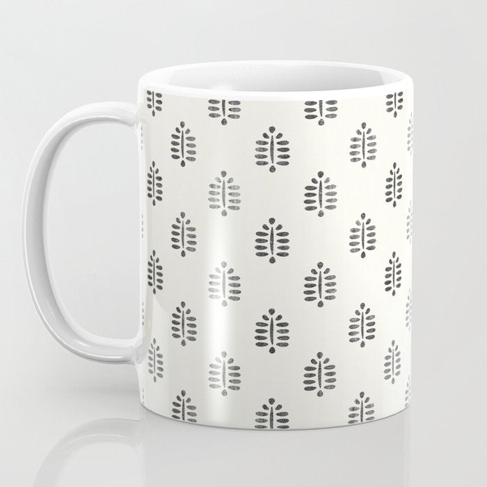 block print palm  Coffee Mug Gallery Image 3