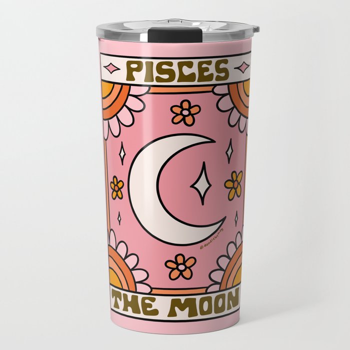 Pisces Tarot Card Travel Mug Gallery Image 1