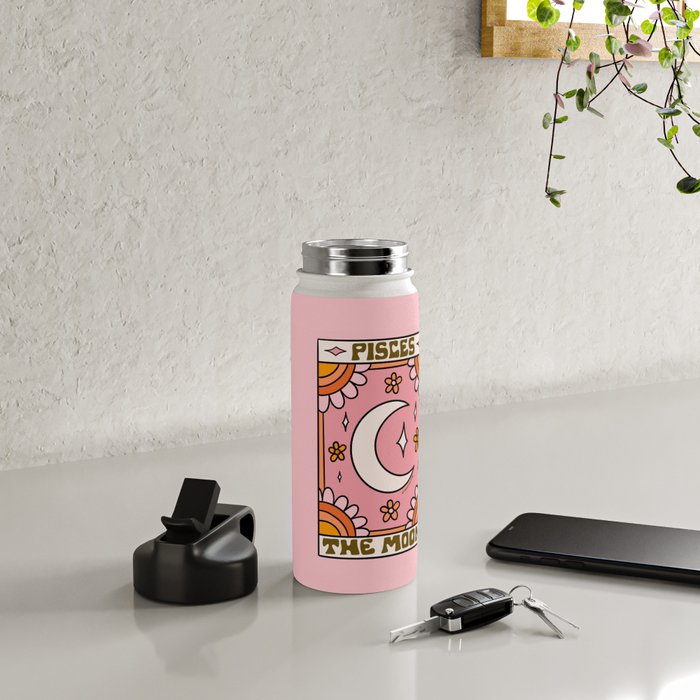 Pisces Tarot Card Water Bottle Gallery Image 4