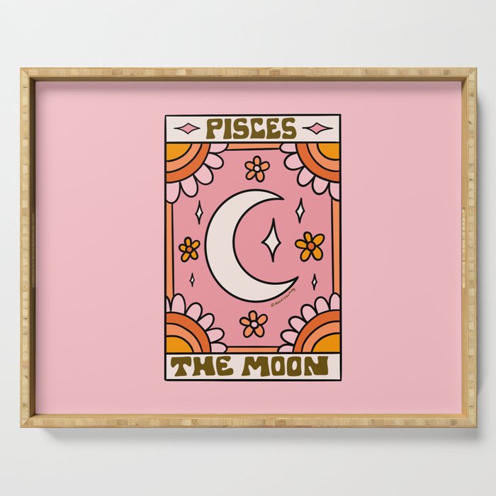 Pisces Tarot Card Serving Tray Gallery Image 1