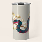 Snake and flowers 2 Travel Mug Gallery Image 1