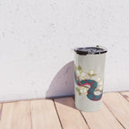 Snake and flowers 2 Travel Mug Gallery Image 4