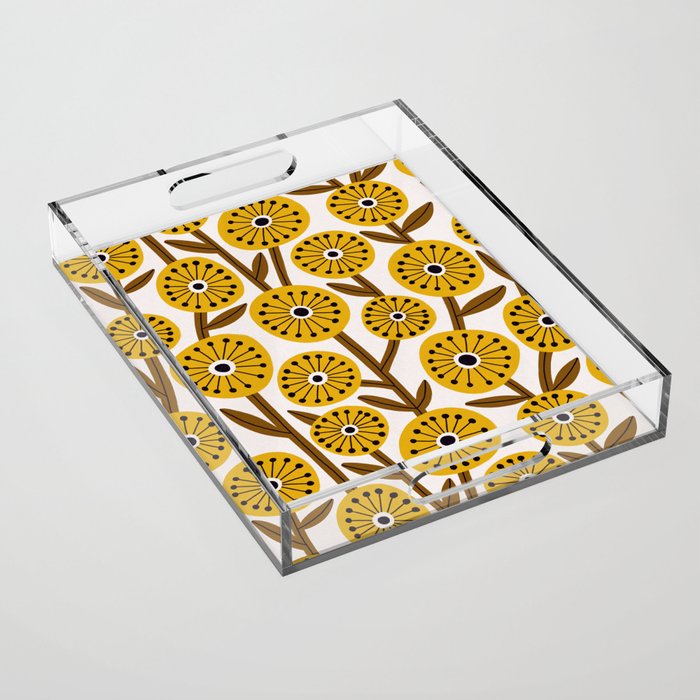 Mid Century Garden #1 Acrylic Tray Gallery Image 1