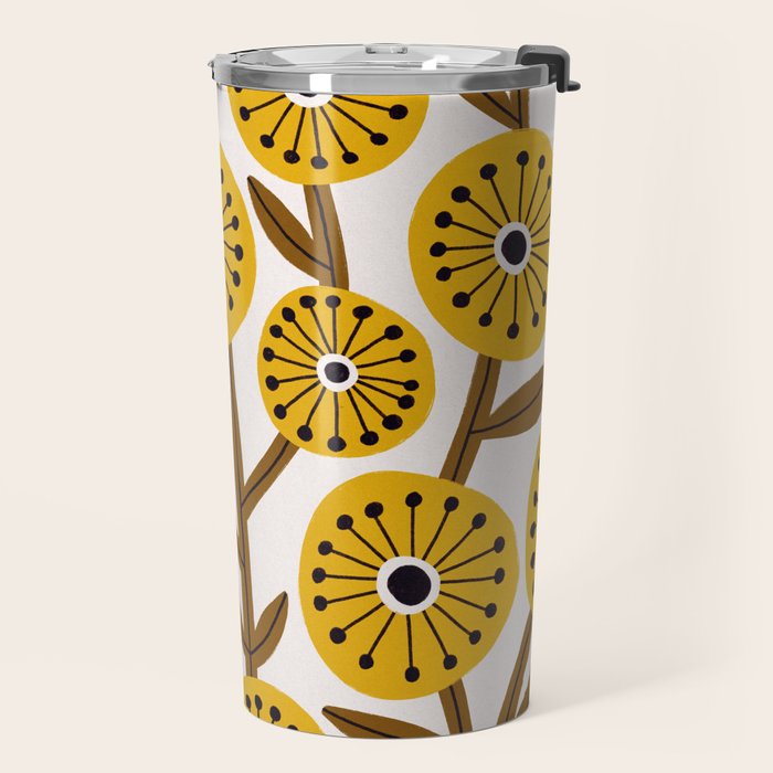 Mid Century Garden #1 Travel Mug Gallery Image 2