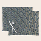 Art Deco, Decorative Fan Leaves Placemat Gallery Image 1