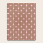 Midcentury Stars and Dots Atomic Pattern in Mocha and Pink Notebook Gallery Image 4