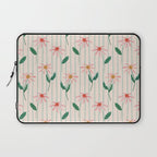 Flowers and stripes Laptop Sleeve Gallery Image 1