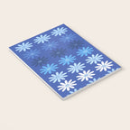 Ombre Abstract Daisies on Cobalt Blue Notebook Gallery Image 3