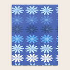 Ombre Abstract Daisies on Cobalt Blue Notebook Gallery Image 4