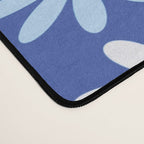 Ombre Abstract Daisies on Cobalt Blue Desk Mat Gallery Image 4