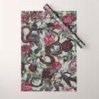 Snakes and Roses Wrapping Paper Gallery Image 1