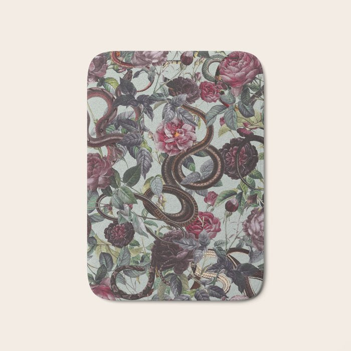 Snakes and Roses Bath Mat Gallery Image 1