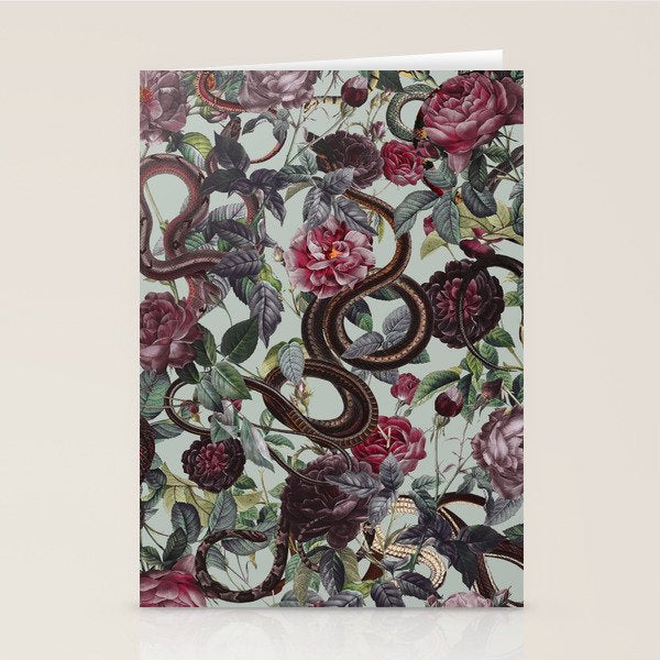 Snakes and Roses Stationery Card Gallery Image 2