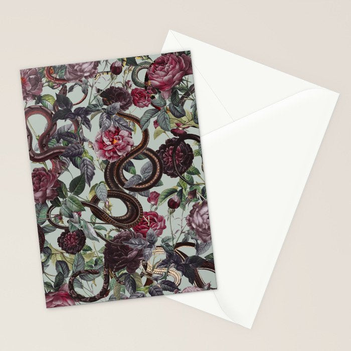 Snakes and Roses Stationery Card Gallery Image 2