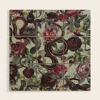 Snakes and Roses Wood Wall Art Gallery Image 1