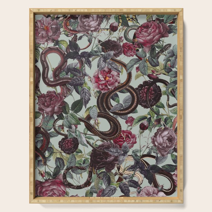 Snakes and Roses Serving Tray Gallery Image 1