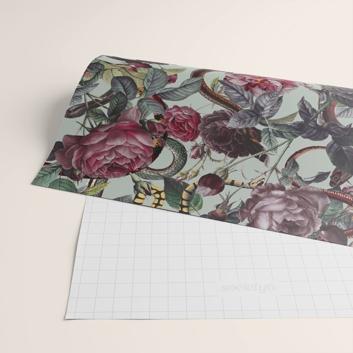 Snakes and Roses Wrapping Paper Gallery Image 2