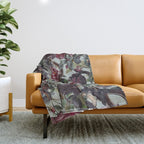 Snakes and Roses Throw Blanket Gallery Image 1