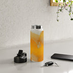 Brush stroke gold Water Bottle Gallery Image 4