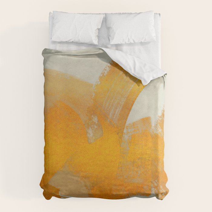 Brush stroke gold Duvet Cover Gallery Image 6