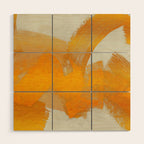 Brush stroke gold Wood Wall Art Gallery Image 1