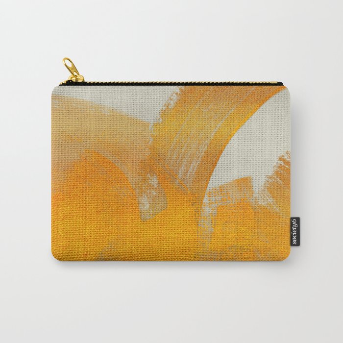 Brush stroke gold Carry All Pouch Gallery Image 1