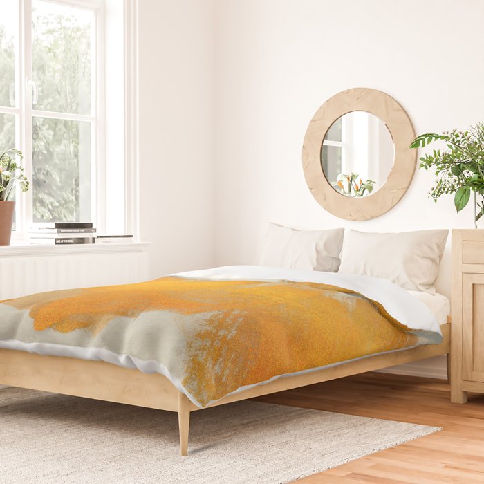 Brush stroke gold Duvet Cover Gallery Image 2