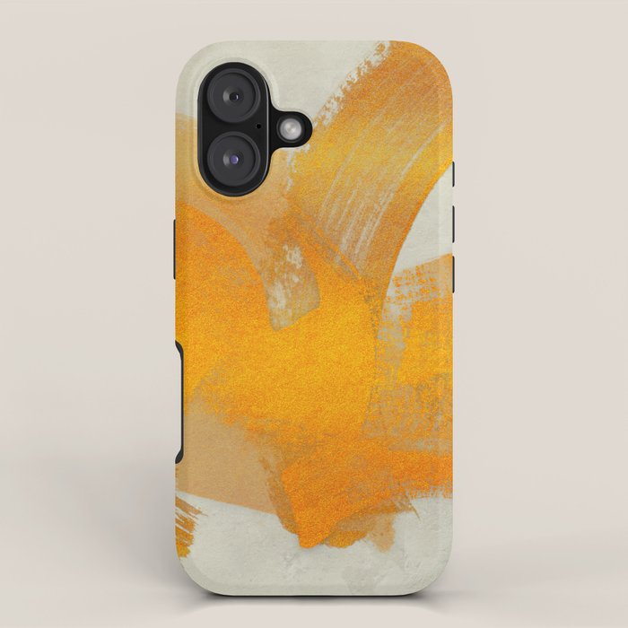 Brush stroke gold iPhone Case Gallery Image 1