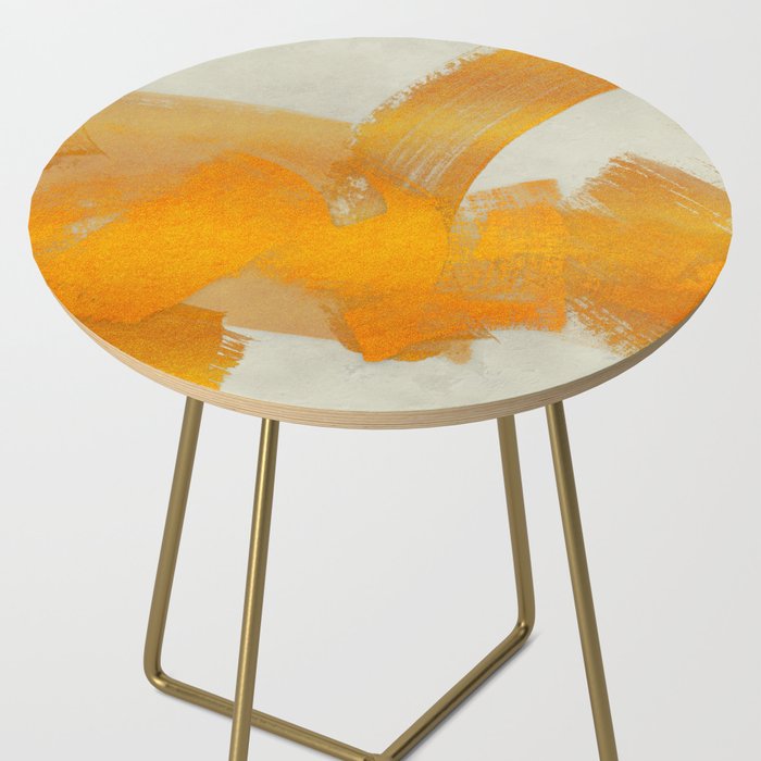 Brush stroke gold Side Table Gallery Image 2