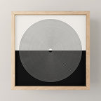 Circular Lines III Black & White Mini Art Print Gallery Image 1