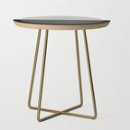Circular Lines III Black & White Side Table Gallery Image 1