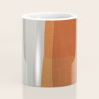 Rust Navy Gray Modern Abstract Coffee Mug Gallery Image 4