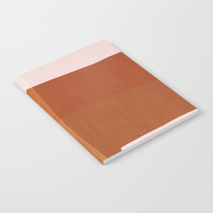 Rust Navy Gray Modern Abstract Notebook Gallery Image 1