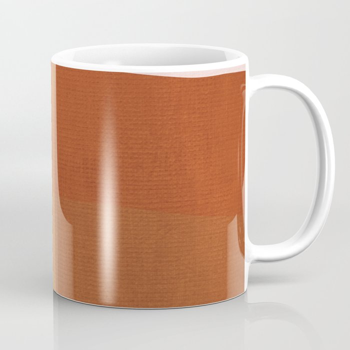 Rust Navy Gray Modern Abstract Coffee Mug Gallery Image 1
