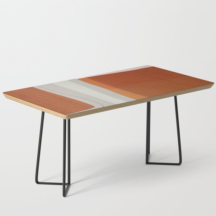 Rust Navy Gray Modern Abstract Coffee Table Gallery Image 1