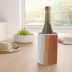 Rust Navy Gray Modern Abstract Wine Chiller Gallery Image 4
