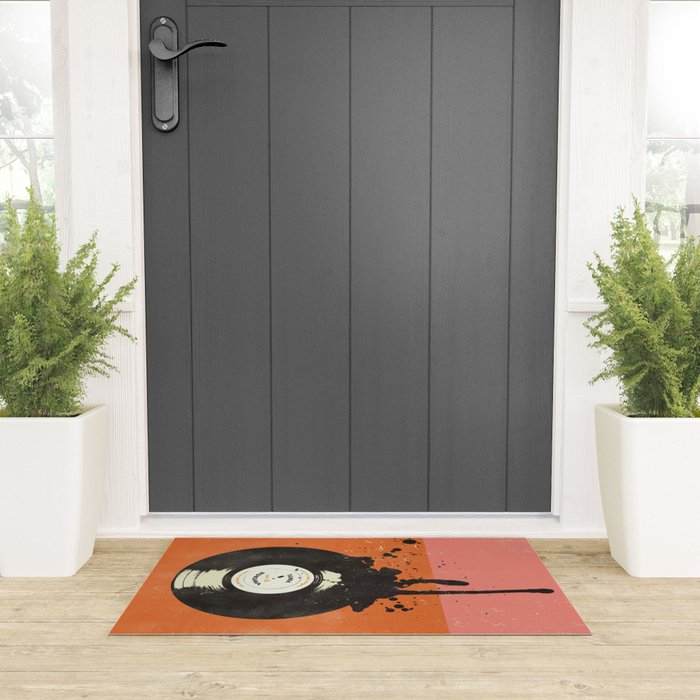 VINTAGE VINYL DRIP Welcome Mat Gallery Image 3