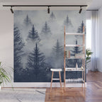 Foggy Forest 2 Wall Mural Gallery Image 1