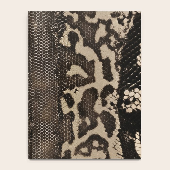 Snake Boa Skin - Bold Reptile Pattern in Neutral Tones Notebook Gallery Image 4