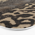 Snake Boa Skin - Bold Reptile Pattern in Neutral Tones Bath Mat Gallery Image 3