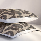Snake Boa Skin - Bold Reptile Pattern in Neutral Tones Pillow Sham Gallery Image 3