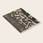 Snake Boa Skin - Bold Reptile Pattern in Neutral Tones Notebook Gallery Image 2