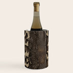 Snake Boa Skin - Bold Reptile Pattern in Neutral Tones Wine Chiller Gallery Image 1