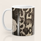 Snake Boa Skin - Bold Reptile Pattern in Neutral Tones Coffee Mug Gallery Image 3
