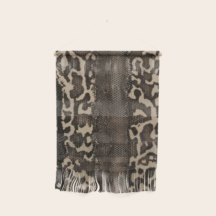 Snake Boa Skin - Bold Reptile Pattern in Neutral Tones Wall Hanging Gallery Image 1