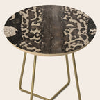 Snake Boa Skin - Bold Reptile Pattern in Neutral Tones Side Table Gallery Image 2