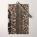 Snake Boa Skin - Bold Reptile Pattern in Neutral Tones Wrapping Paper Gallery Image 1