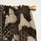 Snake Boa Skin - Bold Reptile Pattern in Neutral Tones Window Curtain Gallery Image 2